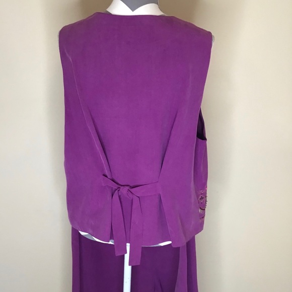 August Max Woman Vest & Split Culottes Skirt Size 16 &. 18 - Picture 2 of 10